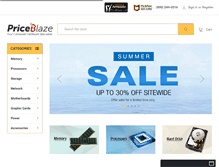 Tablet Screenshot of priceblaze.com